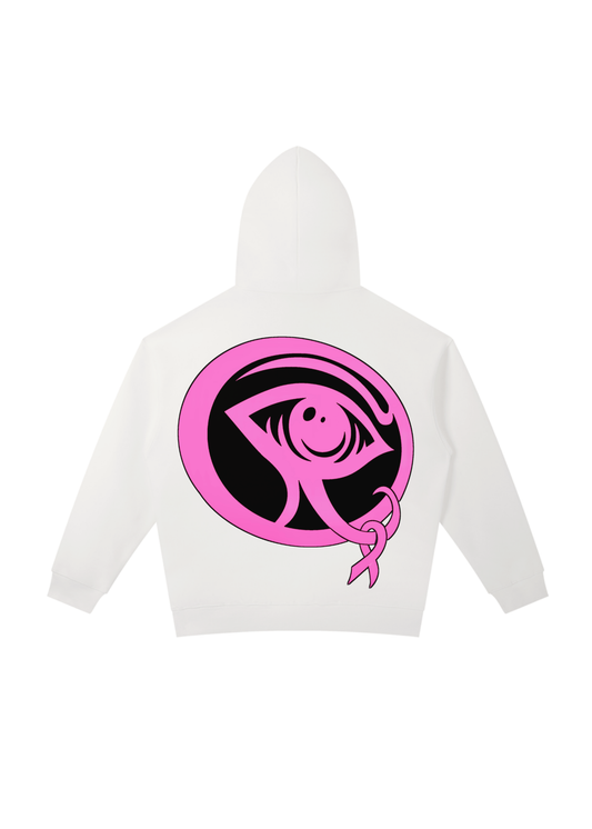 Breast Cancer Awareness Hoodie (White)