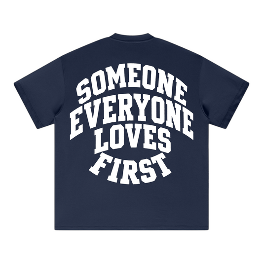 Collegiate Arched Tee (Navy Blue)