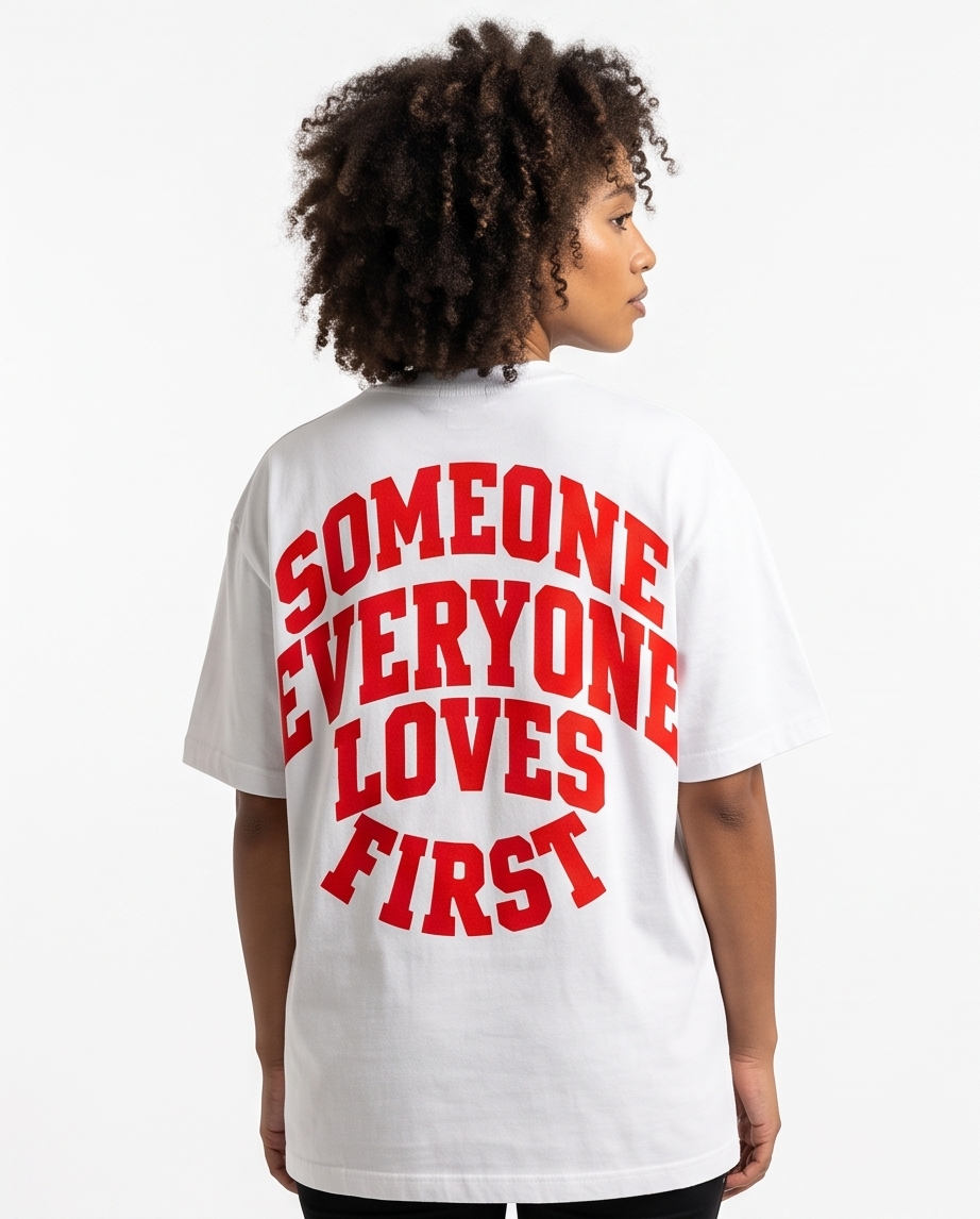 Collegiate Arched Tee (White) (Red Logo)