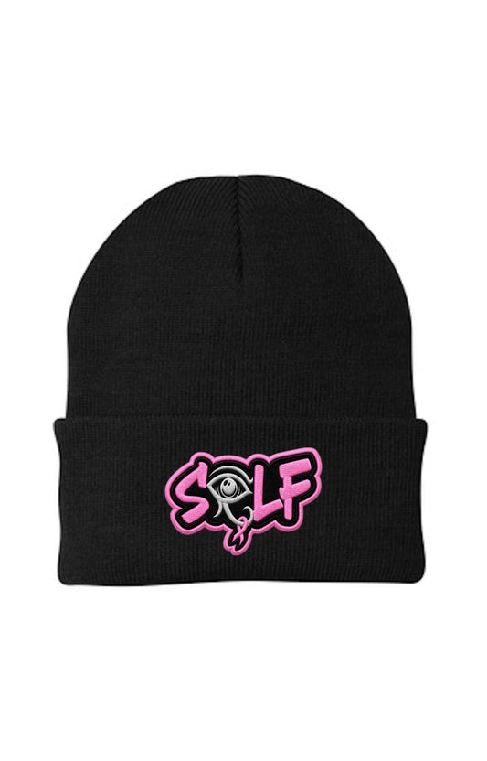 Breast Cancer Awareness Beanie (Black)