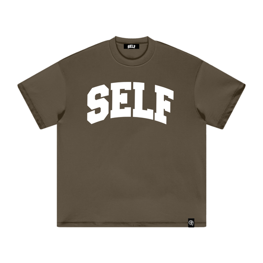 Collegiate Arched Tee (Brown)