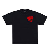 Black and Red S.E.L.F Slogan Tee