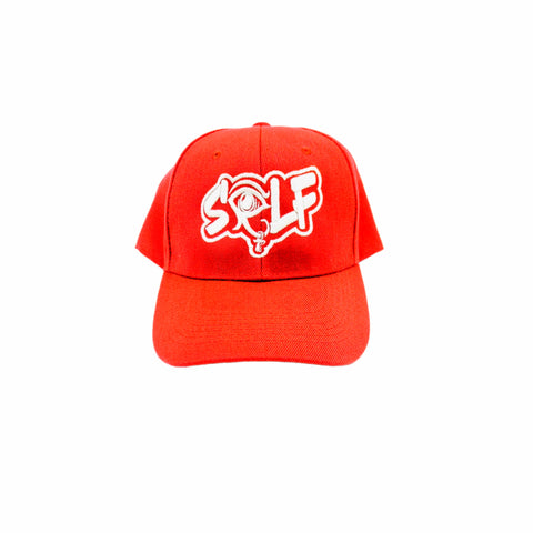 Red and White SELF Hat