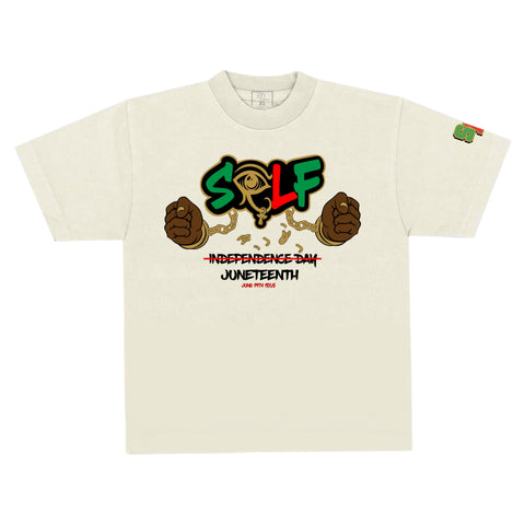 Tan Juneteenth Tee