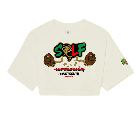 Juneteenth Cropped Top Tee