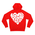 Red and White Love Yourself Hoodie
