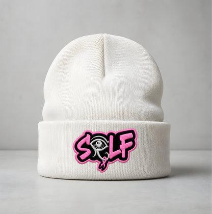 Breast Cancer Awareness Beanie (White)