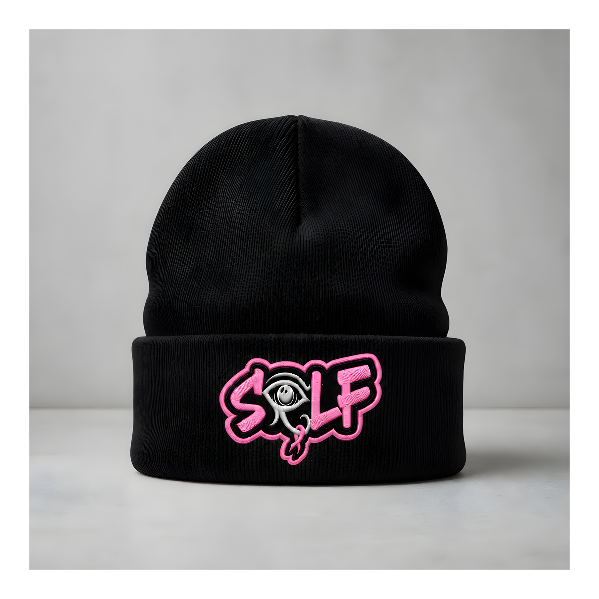 Breast Cancer Awareness Beanie (Black)