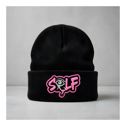 Breast Cancer Awareness Beanie (Black)