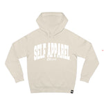 Cream Arched Logo Hoodie