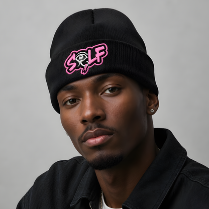 Breast Cancer Awareness Beanie (Black)