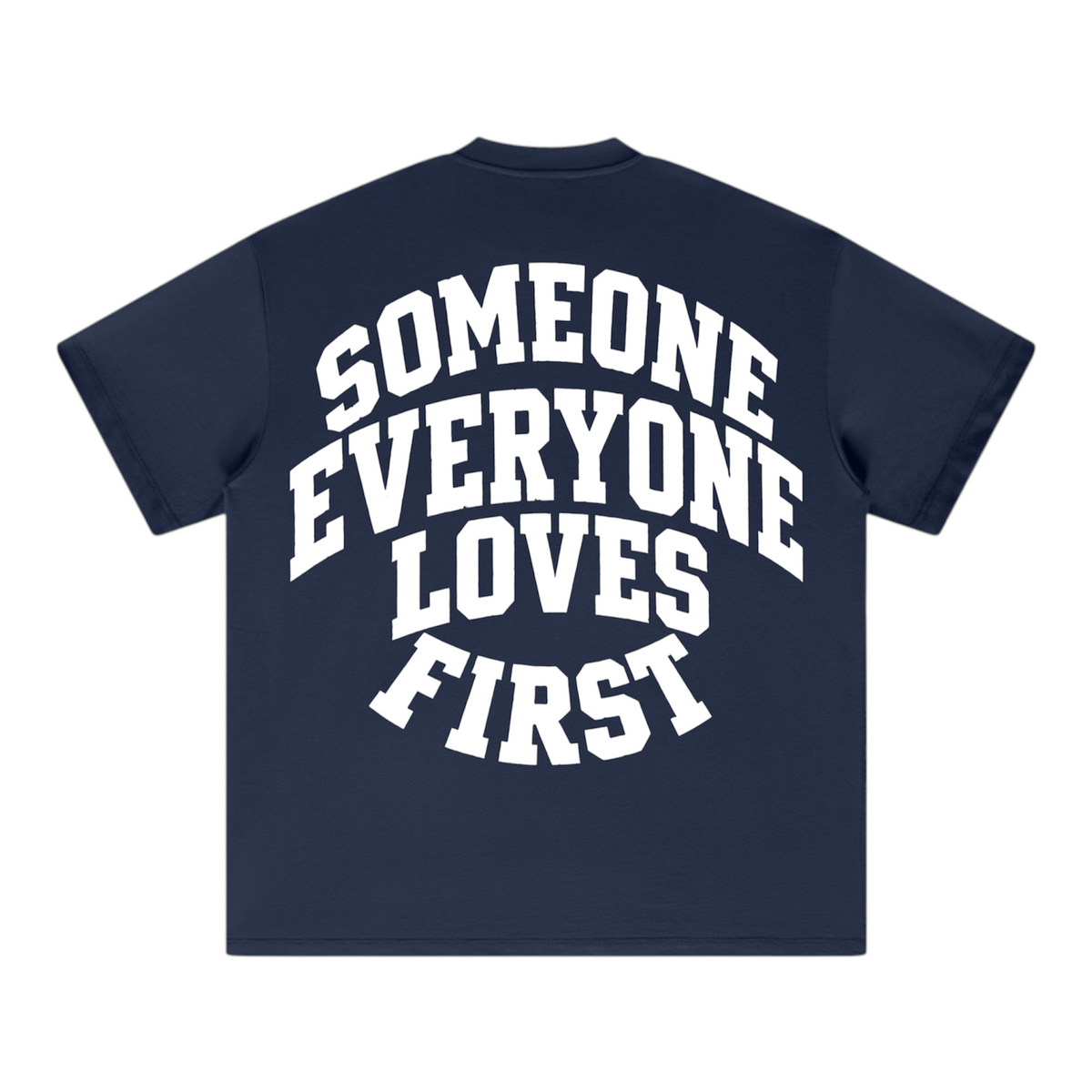 Collegiate Arched Tee (Navy Blue)