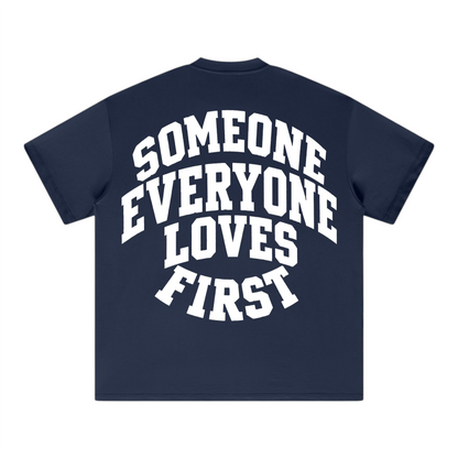 Collegiate Arched Tee (Navy Blue)