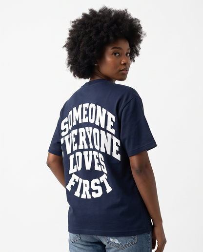 Collegiate Arched Tee (Navy Blue)