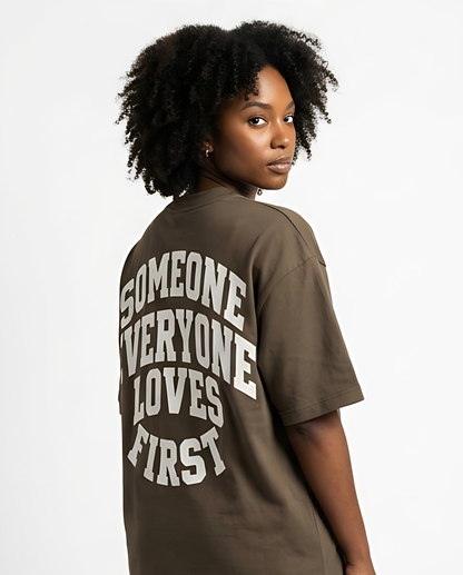 Collegiate Arched Tee (Brown)