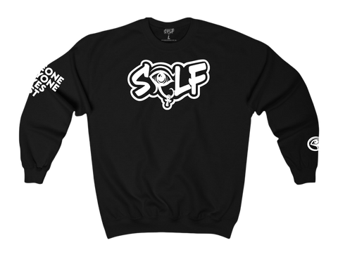 Black S.E.L.F Crewneck
